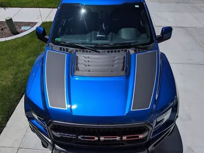 2017 Ford Raptor Dual Hood Stripes With Pinstripes Vinyl Graphics Decals 2018 • $99.99