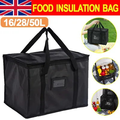 Large Food Delivery Insulated Bag Pizza Takeaway Thermal Warm/cold Bag Ruck NEW • £5.98