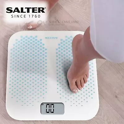 Clinical Anti-Slip Digital Bathroom Scale 200kg White Bathroom Weighing Scale • $62.95