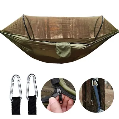Portable Hammock With Stand For 1/2 Person With Mosquito Net Outdoor Patio Use • $31.99