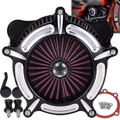 Air Cleaner Intake Filter CNC Cut Fit For Harley Sportster 1200 883 48 72 Custom • $74.95