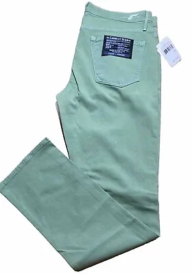 Earnest Sewn Fulton 224 Straight USA MADE Denim Jeans Pants Size 32 Green NWT • $46.99