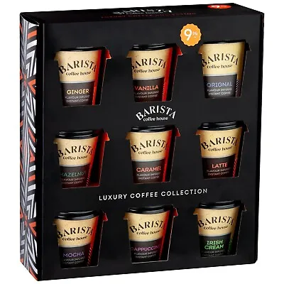 Luxury Mini Coffee Collection Takeout Cups Flavoured Instant Coffee Mix Gift Set • £13.99