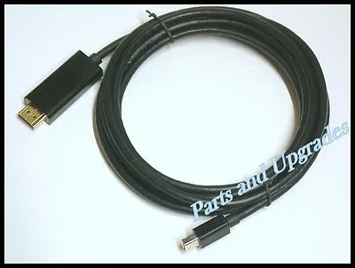 10FT Black Mini DisplayPort DP Thunderbolt To HDMI Cable Adapter Audio Video Mac • $9.98
