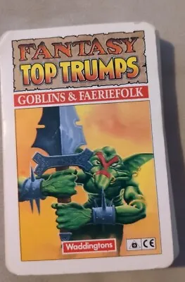 Rare Waddingtons Top Trumps Fantasy Goblins & Faeriefolk 27 Cards Plus Cover  • £15