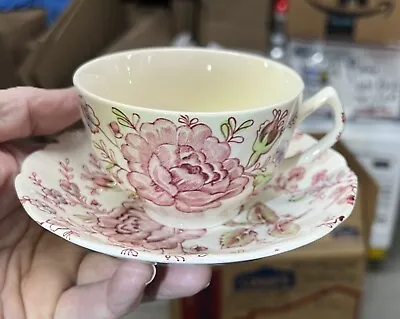 Johnson Bros Rose Chintz Cup & Saucer • $10