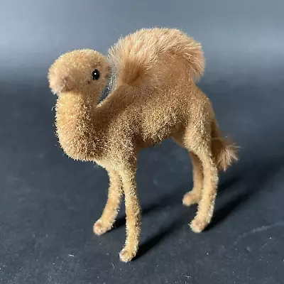$14.95 • Buy Vintage WAGNER KUNSTLERSCHUTZ Flocked Fur Animal Toy Figure - CAMEL
