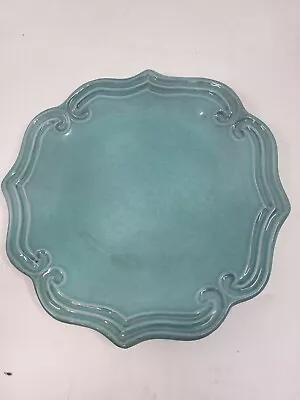 Vietri Incanto  Aqua Baroque Salad Plate  - 8 1/4   -0711d • $36.98