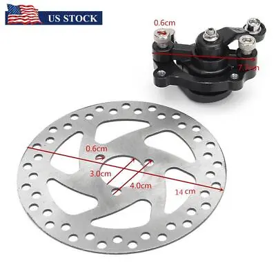 Rotors Rear Disc Brake Caliper For Electric Scooter ATV Gas Mini Dirt Bike ATV • $14.81