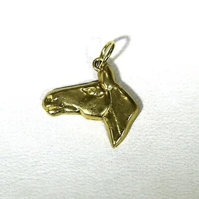 9ct 9k Yellow Gold Horse Pendant • £75