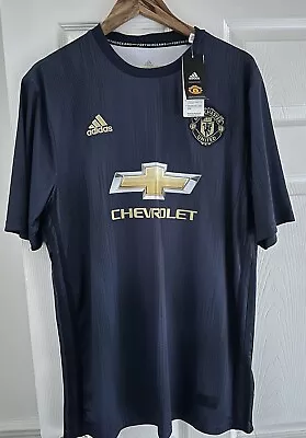 Official Manchester United Third Kit Shirt 2018/19 Adidas Men’s XXL New With Tag • £20