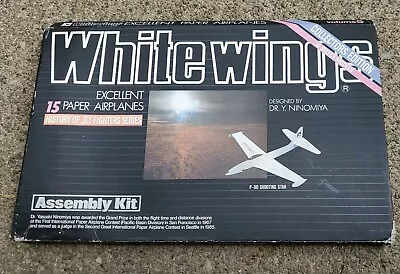 VTG White Wings 15 Paper Airplane Kit History Of Jet Fighters Collectors Edition • $49.99