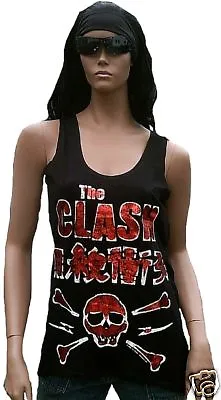 £41.18 • Buy Amplified Official The Clash Vip Cross Skull Rock Star Vip Tank Top Shirt G. L