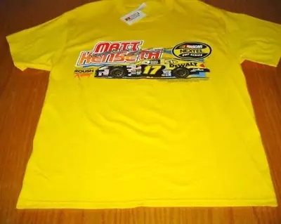 New WT Nascar Matt Kenseth #17 Nextel Yellow Cotton T-Shirt Men's Size Large • $17