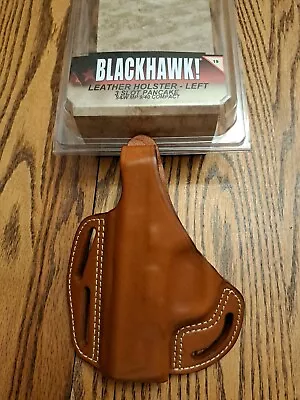 Blackhawk LH CQC Leather Paddle Holster For S&W MP 9/40 Compact • $29