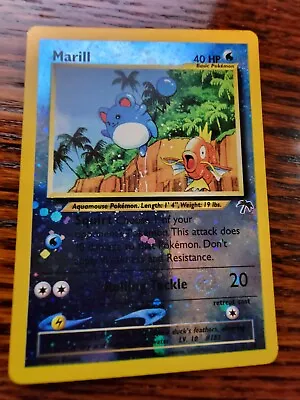 Pokemon Marill Southern Islands Reverse Holo Card 11/18 - LP • $32.99