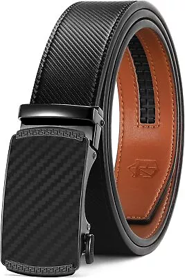 Zitahli Men's BeltRatchet Belt Dress With Premium LeatherSlide Belt With Easie • $45.90