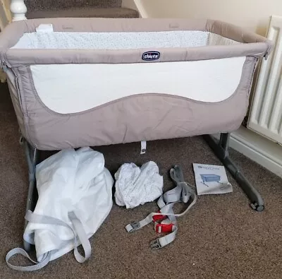 Next2me Crib Chicco Baby Co Sleeping Cot Bedside Next To Me • £57