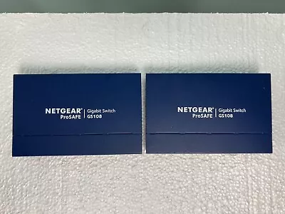 Lot Of 6 | Netgear Gigabit Switch ProSAFE (2) GS108 (4) 8 Port 10/100 Switches • $80