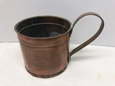 Aged Copper Looped Handle Container Planter Vintage Farmhouse • $15