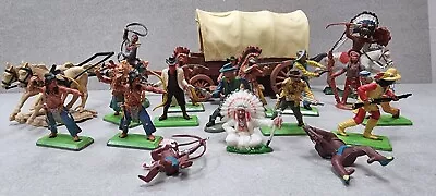£15.99 • Buy Britains Deetail And Swoppet Cowbows And Indians Job Lot Bundle