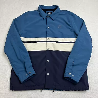 ONEILL Surfer JACKET MENS Size Large Beach WIND Stripes Retro Look 100% Nylon • $17.85