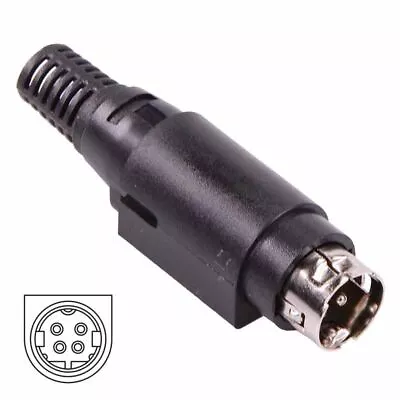 4 Pin Power DIN Connector DC Plug • £4.09