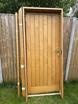 £150 • Buy Joinery Made Solid Oak Door + Frame/ Locks Keys Hinges,door Stop All Oak