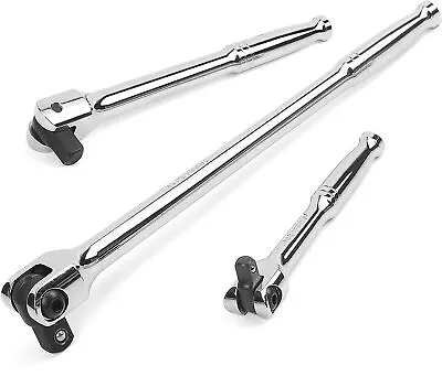 1/4'' 3/8'' 1/2'' Drive Polished Breaker Bar Flex Handle Long Socket Wrench • $15.99