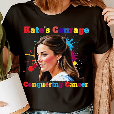 Catherine Princess Of Wales Kate Middleton Kate's Courage Tee Top Unisex T-Shirt • £9.99