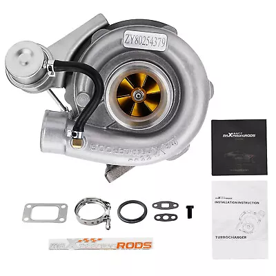 T04E Billet Turbo T3 4 Bolt V-band Universal Turbocharger For 1.5-2.5L 4 6 Cyl • £207.35