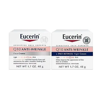 Q10 Anti Wrinkle Face Cream Bundle Day Cream And Night Cream For Face 1.7 O... • $26.07