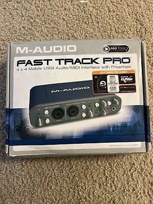 NEW OPEN BOX AUDIO FAST TRACK PRO DIGITAL Recording 4x4 USB/MIDI Interface • $55