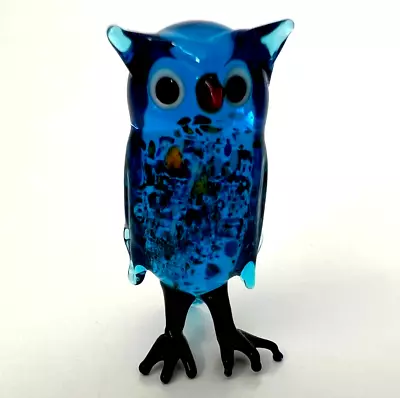 New Collection! Murano Glass Handcrafted Unique Owl Figurine Size 1 Glass Art • $19.98