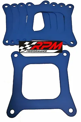 Holley Carburetor Carb Base Gasket Open Flange BLUE NON STICK VITON 5 PK G70X5 • $17.95