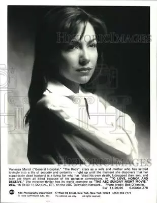 1996 Press Photo Actress Vanessa Marcil In  To Love Honor And Deceive  Movie • $19.99