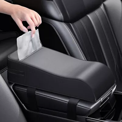 1× Car Auto Armrest Pad Cover Center Console Box Cushion PU Leather Storage Box • $59.99