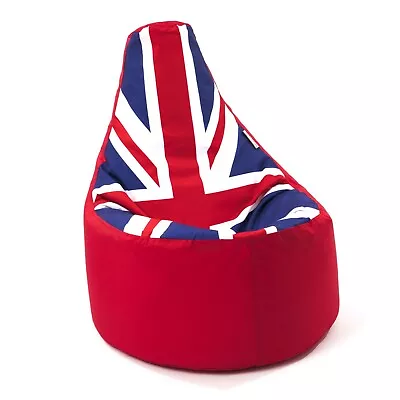 Union Jack Bean Bag Gamer Jubilee Beanbag Outdoor Gaming Garden Big Chair • £41.50