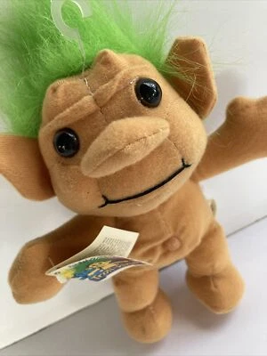 £7.28 • Buy VTG 1991 Troll-kins Plush Green Hair - Tags Attached￼￼ 9” Troll Stuffed Animal￼