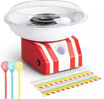 Adhafera Candy Floss Machine For Kids Cotton Candy Machine Maker 450W Home-Us • £46.18