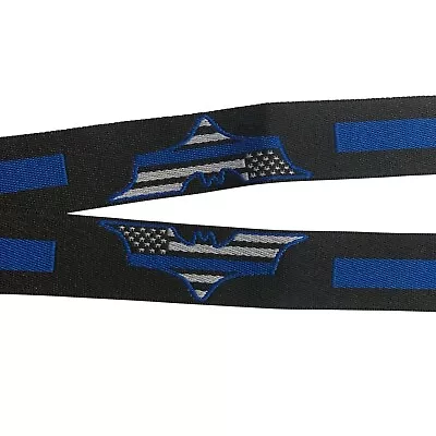 Batman Thin Blue Line Lanyard Necklace Police Law Enforcement Super Hero • $9.99