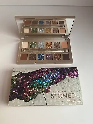 NIB Authentic Urban Decay Stoned Vibes Eyeshadow Palette 12 Vegan Shades Brush • $89.99