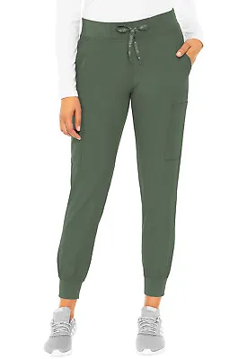 Med Couture Scrubs Women's Jogger Pants MC2711 OLIV Olive Free Ship • $27.99