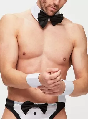 Ann Summers Mens Sexy Tuxedo Set Fancy Dress Butler In The Buff Waiter NEW STOCK • £9.95