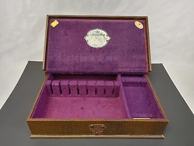 Vintage Associated Silver Co. Tarnish Proof Silverware Chest Case Box Storage • $29.75