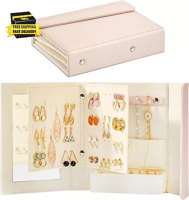 Jewelry Organizer Book For Girls Jewelry Storage Organizer Box With Mirror Por • $8.95
