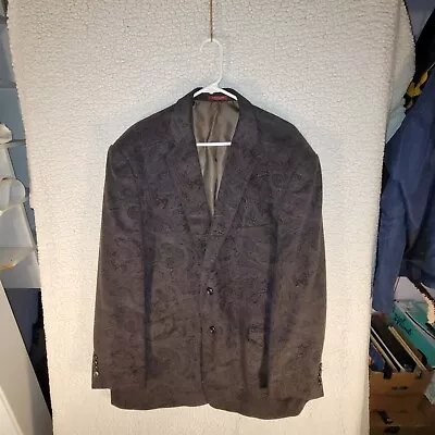 Men S Corduroy Paisley Smoking Jacket 52R • $26.99