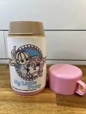 Vintage 1986 My Little Pony Aladdin Thermos For Kids Lunchbox Pink • $16.90