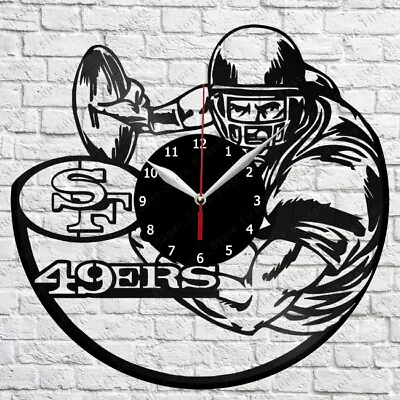 San Francisco 49ers Vinyl Record Wall Clock ArtDecor Original Gift 12''30cm 2444 • $14.99