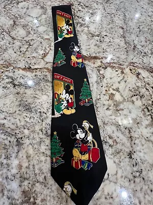 Mickey Mouse Christmas Gift Shop Polyester Necktie • $4.99